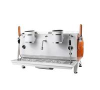 Macchina da Caffè Espresso Commerciale 2 Gruppi 6000W 220V Trifase - Macchina da Caffè Professionale Semiautomatica con Controllo PID, Sistema a 4 Caldaie, Pompa Rotativa 9 Bar e Lancia Vapore per Bar