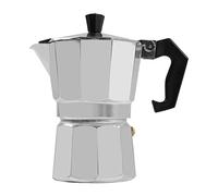 Macchina da caffè espresso con piastra riscaldante elettrica, 500 W, in alluminio, per stufa a gas, fornello elettrico, fornello in ceramica e fornello da campeggio, 3 tazze, ideale per ufficio, casa