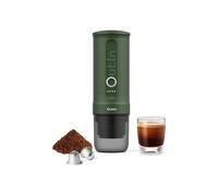 Macchina da Caffè Espresso Elettrica Portatile OUTIN NANO FOREST GREEN, 2 in 1, Compatibile con Macinato e Capsule Nespresso, 20 BAR, Ricarica semplice USB-C