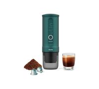 Macchina da Caffè Espresso Elettrica Portatile OUTIN NANO TEAL, 2 in 1, Compatibile con Macinato e Capsule Nespresso, 20 BAR, Ricarica semplice USB-C