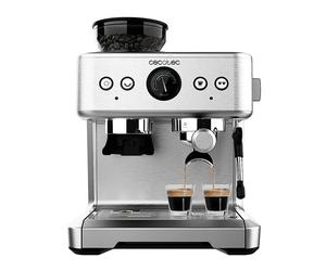 MACCHINA DA CAFFÈ ESPRESSO MANUALE CECOTEC Power 20 Barista Maestro, Compatibile con Caffè in grani, Pressione pompa 20 bar, Potenza 2250 W, Serbatoio acqua 2,4 l, Disattivazione automatica, Argento,