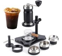 Macchina da caffè espresso manuale, con serbatoio d'acqua da 100 ml, estrazione 9-12 bar, design rimovibile, per campeggio e viaggi