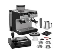 MACCHINA DA CAFFÈ ESPRESSO MANUALE KRUPS XP804T, Compatibile con Caffè macinato, Pressione pompa 15 bar, Potenza 1450 W, Serbatoio acqua 2 l, Nero, Argento