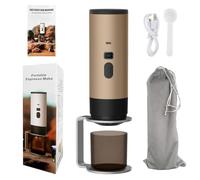 Macchina da caffè espresso portatile da viaggio, mini macchina per caffè espresso da 15 bar LED con display, auto-riscaldamento elettrico 3 in 1