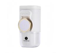 Macchina da caffè espresso portatile da viaggio, uso manuale, compatibile con caffè macinato e capsule, pressione di 15 bar, serbatoio d'acqua compatto da 100 ml, per birra all'aperto (bianco)