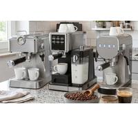 Macchina per espresso ProfiCook 2in1 | capsule di caffè e polvere di espresso | macchina portafiltro | 20 bar | pompa italiana | incluso beccuccio per la schiuma di latte | PC-ES 1265