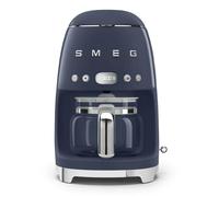Smeg, Macchina da Caffè Filtro DCF02NBEU, Funzione Aroma e Autostart, Caraffa in Vetro Fino a 12 Tazze, 2 Livelli di Intensità, Modalità Keep Warm, 1050W, Navy Blue