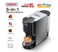 Macchina da caffè HiBREW 5in1 Capsule multiple Espresso Dolce Latte&Nespresso&ESE Pod&Powder Caffettiera in metallo inossidabile H3A