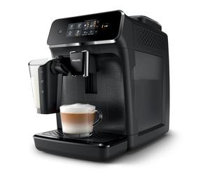 Macchina da caffè in grani Philips Series 2200 con macinacaffè Lattego, 3 bevande, caraffa per latte, 12 macinature, facile da pulire - Nouvo