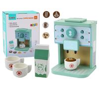 Macchina da caffè in legno con accessori