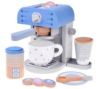 Macchina da caffè in legno per bambini con accessori
