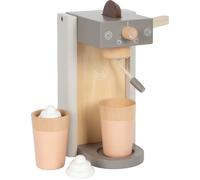 small foot Set con macchinetta del caffè Grigia Tasty in Legno, con Capsule e Due schiume da Latte, Accessori per la Cucina Gioco, per Bambini dai 3 Anni, 12680, Colore Coloured