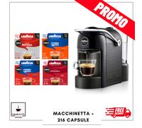 Macchina da caffè Lavazza A Modo Mio Jolie NERA NERO NUOVA + 216 Capsule