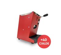 MACCHINA DA CAFFE' LOLLINA BASIC AMARANTO + BOX 40 CIALDE LOLLO MISCELA CLASSICA