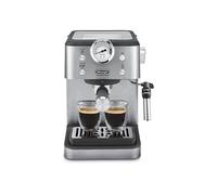 De'Longhi Linea Classic EM450.M, Macchina da Caffè Manuale con Schiumatore, Macchina Espresso Barista, Ugello per Cappuccino, Filtro Doppia Parete, 15bar, Tazze Fino 13cm, Acciaio Inossidabile/Metallo