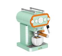 Macchina da caffè modello mattoncini da costruzione, 498 pezzi, smerigliatrice da caffè, macchina da collezione, set da costruzione, modello MOC, non compatibile con Lego (01008)