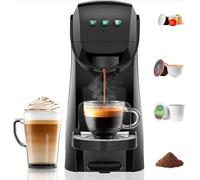 Macchina da caffè monodose per capsule K-Cup, e | Macchina per caffè espresso da 20 bar compatibile con K-Cup, , e caffè macinato, ideale per cappuccino e