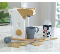 KidKraft Set Macchina Caffè Capsule Giocattolo Dorato, Set Mini Elettrodomestici Giocattoli per Cucina per Bambini, Accessori Cucina Bambini, 53538