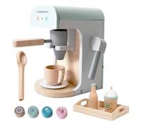 Macchina da caffè per bambini per gioco simbolico | Giocattolo da cucina in legno macchina da caffè,Giocattolo educativo di apprendimento casa asilo - per casa sala giochi viaggi asilo