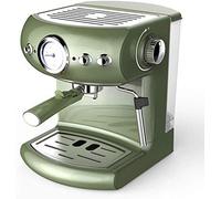 Macchina da Caffè per Uso Domestico 19Bar Espresso Maker Semi Automatico Visualizzazione Della Pressione Della Pompa Doppia Temperatura Controllo 220V Retro Design Verde Interessante, HUANGHAIQIU