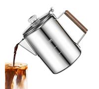 Macchina da caffè | Percolatore per caffè in acciaio inossidabile | Macchina vintage portatile per uso commerciale compatto per famiglia, amici, spiaggia, camper e viaggi