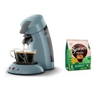 Macchina Da Caffè PHILIPS SENSEO HD6553/21 + 32 Cialde Espresso Brazil - BLU