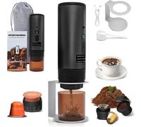 MACCHINA DA CAFFÈ PORTATILE 3 IN 1 RICARICABILE USB AUTORISCALDANTE DA 72W 20BAR