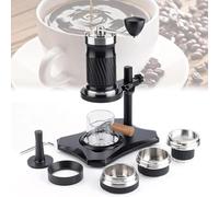 Macchina da caffè portatile a pressione variabile, macchina per caffè espresso a manovella, serbatoio dell'acqua da 100 ml e temperatura dell'acqua personalizzabile per i viaggi all'aperto