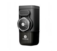 Macchina da caffè portatile, ad azionamento manuale, 15 bar, con serbatoio dell'acqua da 100 ml, per caffè macinato o capsule per viaggi, campeggio (nero)