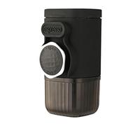 Macchina da caffè portatile da viaggio | Macchina da caffè a pressione manuale adatta per auto con macinino integrato | Piccola macchina riutilizzabile per campeggio, ufficio, casa e viaggi su strada