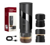 Macchina da caffè portatile da viaggio, ricaricabile, portatile, riscaldamento rapido, compatibile con capsule K-Cup e caffè macinato, caffè espresso macchina da caffè per viaggi, campeggio, auto
