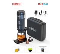 Macchina da caffè portatile HiBREW per auto e casa, macchina da caffè Expresso DC12V adatta per Nexpresso Dolce Pod Capsule Coffee Powder H4A