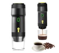 Macchina da caffè portatile: macchina da caffè senza fili auto-riscaldante, mini caffettiera da viaggio con capsula NS e caffè macinato, caricatore USB e caricabatteria da auto, macchina per espresso