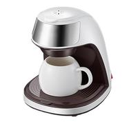 Macchina da caffè portatile monodose con tazza da viaggio da 250 ml, sistema compatto per preparare caffè e tè in movimento (bianco)