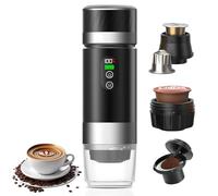Macchina da Caffè Portatile per Auto,Macchinetta da Caffè da Viaggio con Riscaldamento Elettrico USB-C,Compatibile con Capsule NS e caffè Macinato,Minibevitrice per Campeggio,Ufficio ed Escursioni