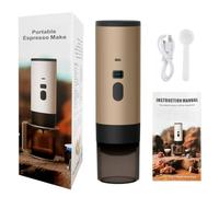 Macchina da caffè portatile, set compatto con display LED e serbatoio da 90 ml, macchina da caffè espresso da viaggio con ricarica Type-C per capsule NS, ideale per campeggio, escursioni