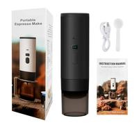 Macchina da caffè portatile, set compatto con display LED e serbatoio da 90 ml, macchina da caffè espresso da viaggio con ricarica Type-C per capsule NS, ideale per campeggio, escursioni