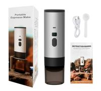 Macchina da caffè portatile, set compatto con display LED e serbatoio da 90 ml, macchina da caffè espresso da viaggio con ricarica Type-C per capsule NS, ideale per campeggio, escursioni