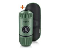 WACACO Nanopresso con S-custodia di Nanopresso, Macchina Caffè Portatile, Versione di Aggiornamento di Minipresso, Espresso Portatile, Caffe Viaggio, Operazione Manuale (Nuovi Elementi Verde Muschio)
