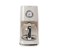 Macchina da caffè Retro Style Nostalgia 150, bianco crema, 900 Watt, 1,5 litri, 4-12 tazze, quadrante per mantenere il caldo, contenitore filtro rimovibile, funzione di mantenimento al caldo,