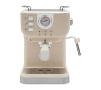 Macchina da caffè semiautomatica con montalatte - Compatibile con caffè macinato, pompa a pressione da 20 bar, serbatoio dell'acqua rimovibile da 1,5 l, con misurino e portafiltro, 1050 W, bianco
