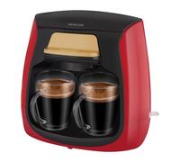 Macchina da caffè - SENCOR - SCE 2101RD - 0,3 L - 500 W - 2 tazze incluse - Rosso - Nouvo