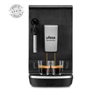 Macchina da caffè superautomatica in acciaio inox con controllo touch Ufesa Sensazione 1,4 l, 20 bar