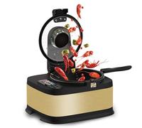 Macchina da cucina automatica con schermo a colori intelligente riscaldamento 3D e pentola antiaderente per mescolare frittura e cucinare a mani libere