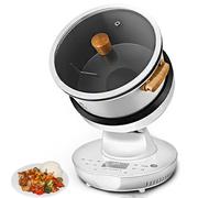 Macchina da cucina automatica, friggitrice portatile da 2000 W, 8 l, avvio intelligente con un clic con rotazione a 360 ° per friggere, stufare e preparare facilmente i pasti
