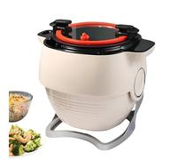 Macchina da cucina automatica, padella antiaderente multifunzione con robot da cucina a tamburo, riscaldamento rotante a 360°, touch screen intelligente per friggere e stufati