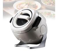 Macchina Da Cucina, Fornello Automatico Portatile Da 6 Litri Per Soffriggere, Con Pannello Touch Intelligente E Pentola Interna Girevole A 360°, Grande Capacità Di 6 Litri, Riscaldamento 3d A