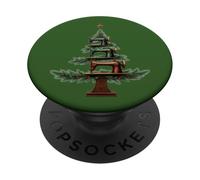 Macchina da cucire Albero di Natale logo divertente furbo mamma cucire gran PopSockets PopGrip Adesivo