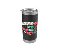 Macchina da cucire divertente My Sewing Room Is My Happy Place Bicchiere termico in acciaio inox doppia parete
