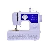 Macchina Da Cucire Domestica Mini Desktop Multifunzione Punto Annodato Elettrico Mangia Spesso(1602(Blue))